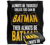 LOGOVISION Batman Be Batman Plaid Ultra Doux au Toucher Soyeux - 152 x 127 cm
