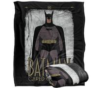 LOGOVISION Batman: Caped Crusader Cartoon Stance Plaid Ultra Doux au Toucher Soyeux - 152 x 127 cm