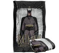 LOGOVISION Batman: Caped Crusader Cartoon Stance Plaid Ultra Doux au Toucher Soyeux - 91 x 147 cm