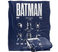 LOGOVISION Batman Face of A Hero Through The Years Plaid Ultra Doux au Toucher Soyeux - 152 x 127 cm