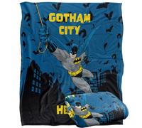 LOGOVISION Batman Gotham City Hero Plaid Ultra Doux au Toucher Soyeux - 152 x 127 cm