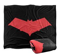 LOGOVISION Batman Rouge Hood Plaid Ultra Doux au Toucher Soyeux - 152 x 127 cm