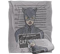 LOGOVISION Batman The Catwoman Mugshot Plaid Ultra Doux au Toucher Soyeux - 152 x 127 cm