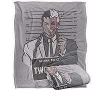 LOGOVISION Batman The Harvey Dent Mugshot Plaid Ultra Doux au Toucher Soyeux - 152 x 127 cm
