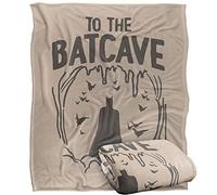 LOGOVISION Batman The OG Man Cave Plaid Ultra Doux au Toucher Soyeux - 152 x 127 cm