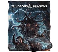 LOGOVISION Dungeons & Dragons Monster Manual Art Plaid Ultra Doux au Toucher Soyeux - 152 x 127 cm