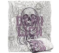 LOGOVISION Dungeons & Dragons Retro Demilich Plaid Ultra Doux au Toucher Soyeux - 152 x 127 cm