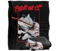 LOGOVISION Friday The 13Th Axe Poster Plaid Ultra Doux au Toucher Soyeux - 152 x 127 cm