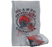 LOGOVISION Friday The 13Th Camp Counselor Victim Plaid Ultra Doux au Toucher Soyeux - 91 x 147 cm