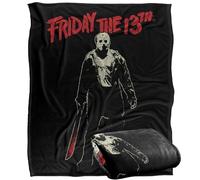 LOGOVISION Friday The 13Th Chchch Ahahah Plaid Ultra Doux au Toucher Soyeux - 152 x 127 cm