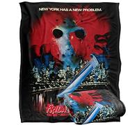 LOGOVISION Friday The 13Th Jason Takes Manhattan Poster Plaid Ultra Doux au Toucher Soyeux - 152 x 127 cm