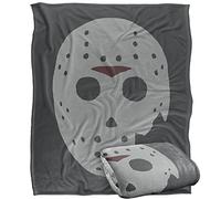 LOGOVISION Friday The 13Th Jason's Mask Plaid Ultra Doux au Toucher Soyeux - 152 x 127 cm