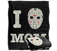 LOGOVISION Friday The 13Th Mommas Boy Plaid Ultra Doux au Toucher Soyeux - 152 x 127 cm