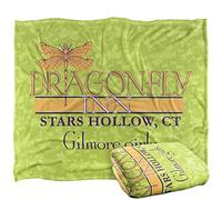 LOGOVISION Gilmore Girls Dragonfly Inn Logo Plaid Ultra Doux au Toucher Soyeux - 152 x 127 cm