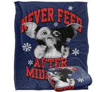 LOGOVISION Gremlins Gizmo Never Feed After Midnight Plaid Ultra Doux au Toucher Soyeux - 152 x 127 cm