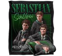 LOGOVISION Hogwarts Legacy Sebastian Sallow Collage Plaid Ultra Doux au Toucher Soyeux - 152 x 127 cm