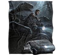 LOGOVISION Jurassic World Jurassic World Raptor Poster Plaid Ultra Doux au Toucher Soyeux - 152 x 127 cm
