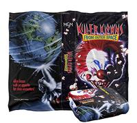 LOGOVISION Killer Klowns from Outer Space - Clown Killer Klowns VHS Plaid Ultra Doux au Toucher Soyeux - 152 x 127 cm