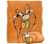 LOGOVISION Looney Tunes Yosemite Sam Face Plaid Ultra Doux au Toucher Soyeux - 152 x 127 cm