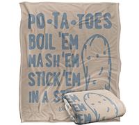 LOGOVISION Lord of The Rings The Taters Plaid Ultra Doux au Toucher Soyeux - 152 x 127 cm