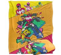 LOGOVISION Power Rangers Saved by The Megazord Plaid Ultra Doux au Toucher Soyeux - 152 x 127 cm
