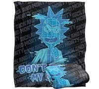 LOGOVISION Rick and Morty Don't Touch My Stuff Plaid Ultra Doux au Toucher Soyeux - 152 x 127 cm