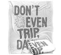 LOGOVISION Rick and Morty The Don't Even Trip Plaid Ultra Doux au Toucher Soyeux - 152 x 127 cm
