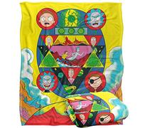 LOGOVISION Rick and Morty Vs Evil Plaid Ultra Doux au Toucher Soyeux - 152 x 127 cm