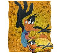 LOGOVISION Space Jam: A New Legacy Daffy Jumping Plaid Ultra Doux au Toucher Soyeux - 152 x 127 cm