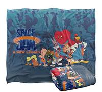 LOGOVISION Space Jam: A New Legacy Toon Squad Plaid Ultra Doux au Toucher Soyeux - 152 x 127 cm
