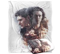 LOGOVISION Supernatural Sam Dean Crowley Circle Plaid Ultra Doux au Toucher Soyeux - 152 x 127 cm