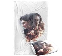 LOGOVISION Supernatural Sam Dean Crowley Circle Plaid Ultra Doux au Toucher Soyeux - 91 x 147 cm