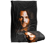 LOGOVISION Supernatural Sam Winchester Portrait Plaid Ultra Doux au Toucher Soyeux - 91 x 147 cm