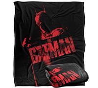 LOGOVISION The Batman (2022) Monochromatic Rouge Plaid Ultra Doux au Toucher Soyeux - 152 x 127 cm