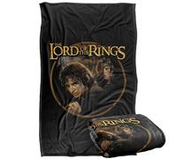 LOGOVISION The Lord of The Rings Frodo Sam Band Plaid Ultra Doux au Toucher Soyeux - 91 x 147 cm