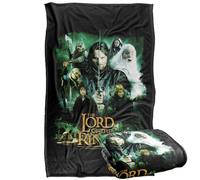 LOGOVISION The Lord of The Rings Hero Group Plaid Ultra Doux au Toucher Soyeux - 91 x 147 cm