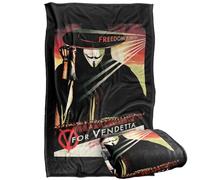 LOGOVISION V for Vendetta Freedom Forever Plaid Ultra Doux au Toucher Soyeux - 91 x 147 cm