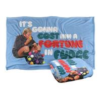 LOGOVISION Willy Wonka and The Chocolate Factory Fortune in Fudge Plaid Ultra Doux au Toucher Soyeux - 91 x 147 cm