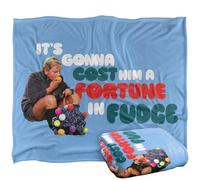 LOGOVISION Willy Wonka and The Chocolate Factory Fortune in Fudge Plaid Ultra Doux au Toucher Soyeux - 152 x 127 cm