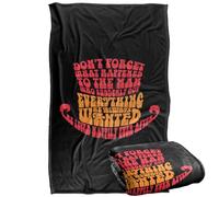 LOGOVISION Willy Wonka and The Chocolate Factory Happily Ever After Plaid Ultra Doux au Toucher Soyeux - 91 x 147 cm