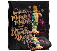 LOGOVISION Willy Wonka and The Chocolate Factory Music Makers Plaid Ultra Doux au Toucher Soyeux - 152 x 127 cm