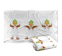 LOGOVISION Willy Wonka and The Chocolate Factoryoompa Loompa Plaid Ultra Doux au Toucher Soyeux - 91 x 147 cm