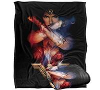 LOGOVISION Wonder Woman Arms Crossed Plaid Ultra Doux au Toucher Soyeux - 152 x 127 cm