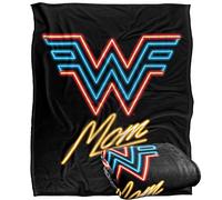 LOGOVISION Wonder Woman Movie Wonder Mon Neon Plaid Ultra Doux au Toucher Soyeux - 152 x 127 cm