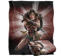 LOGOVISION Wonder Woman Protector of Humanity Plaid Ultra Doux au Toucher Soyeux - 152 x 127 cm