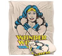 LOGOVISION Wonder Woman Wonder At L Plaid Ultra Doux au Toucher Soyeux - 152 x 127 cm