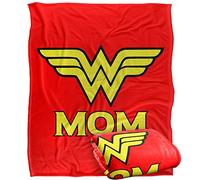 LOGOVISION Wonder Woman Wonder Mom Plaid Ultra Doux au Toucher Soyeux - 152 x 127 cm