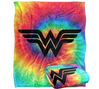 LOGOVISION Wonder Woman Wonder Woman Tie Dye Plaid Ultra Doux au Toucher Soyeux - 152 x 127 cm