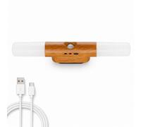 LOGT Applique Murale Rechargeable D'intérieur avec Détecteur de Mouvement, Veilleuse LED Magnétique Sans Fil Sans Percer 3 Températures de Couleur Lampe Murale Rechargeable Par USB Pour,B