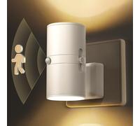 LOHAS-LED Veilleuse avec détecteur de mouvement, 2 pièces, prise veilleuse blanc chaud 3000K, luminosité réglable 0-100 lm, lumière dimmable, prise intérieure pour enfants, couloir, escalier, chambre